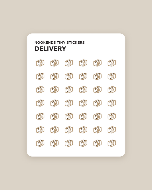 delivery tiny planner stickers