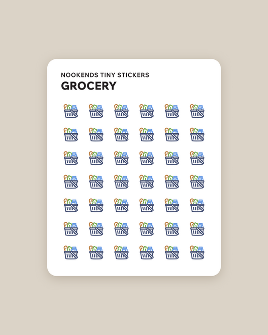 grocery tiny planner stickers
