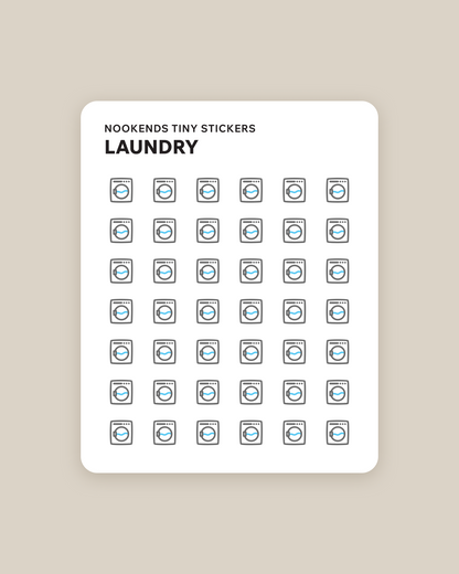 laundry tiny planner stickers