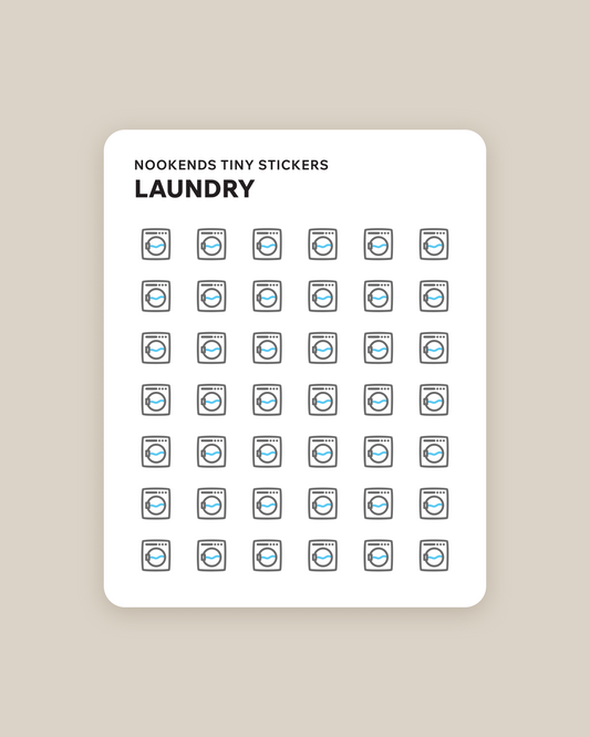 laundry tiny planner stickers