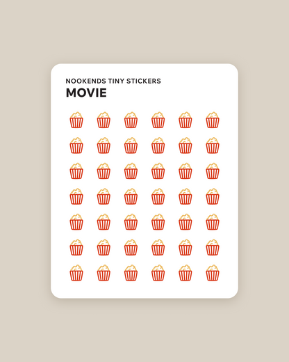movie tiny planner stickers