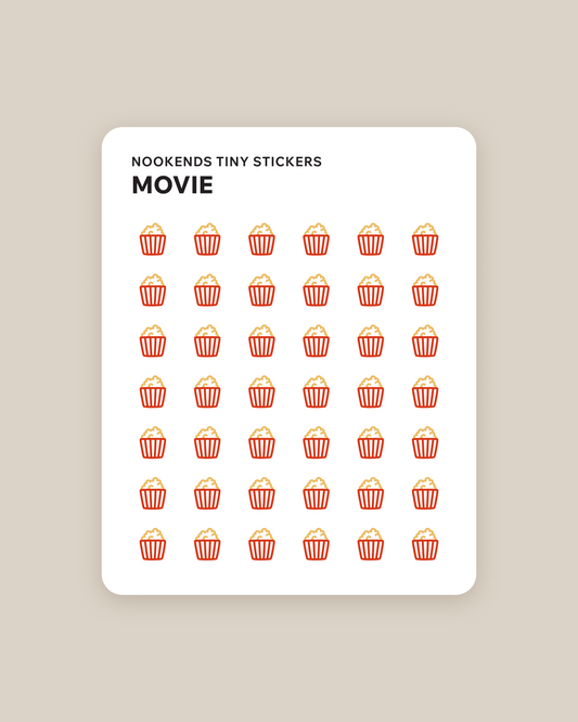 movie tiny planner stickers