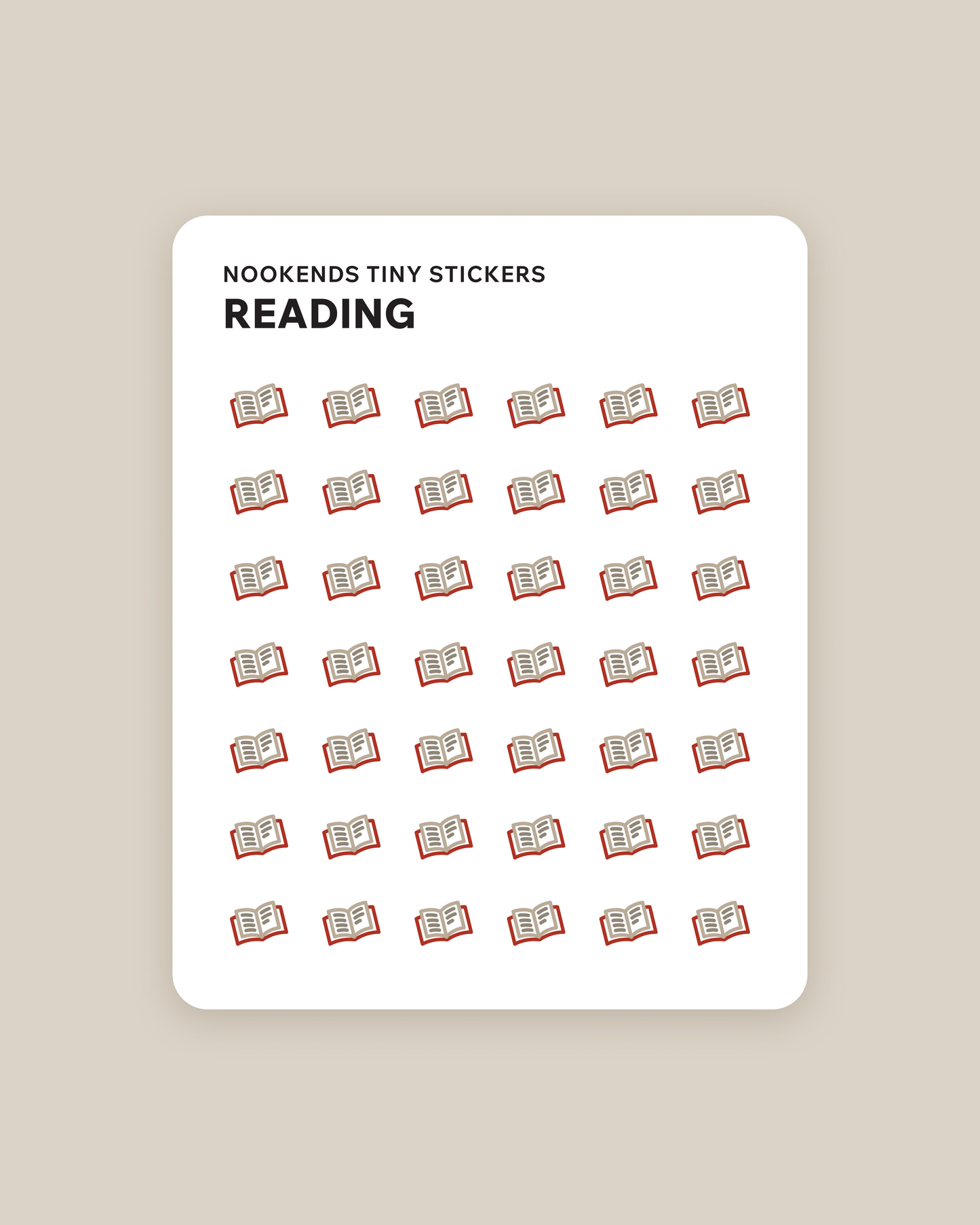 reading tiny planner stickers