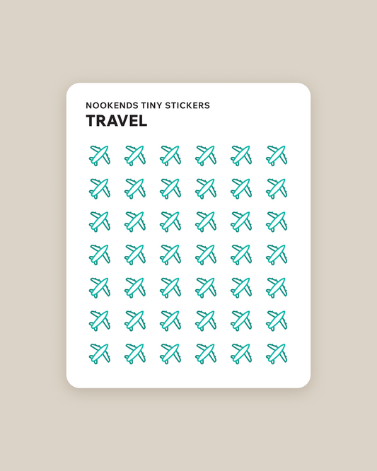 travel tiny planner stickers
