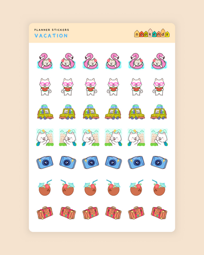 vacation planner stickers