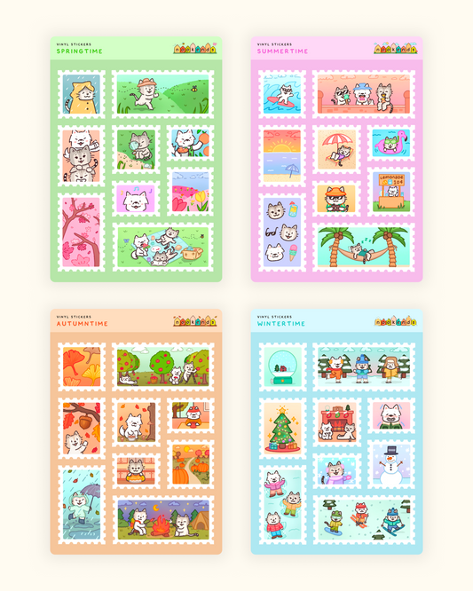 seasons sticker sheets (all 4)