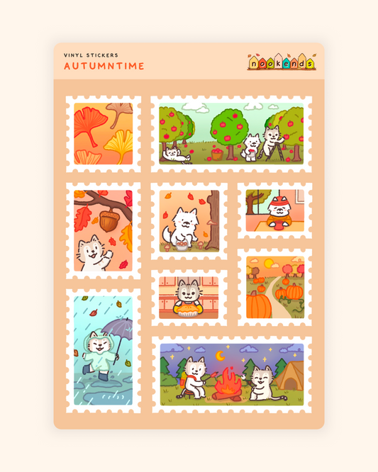 autumntime sticker sheet