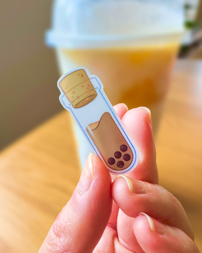 boba vial sticker