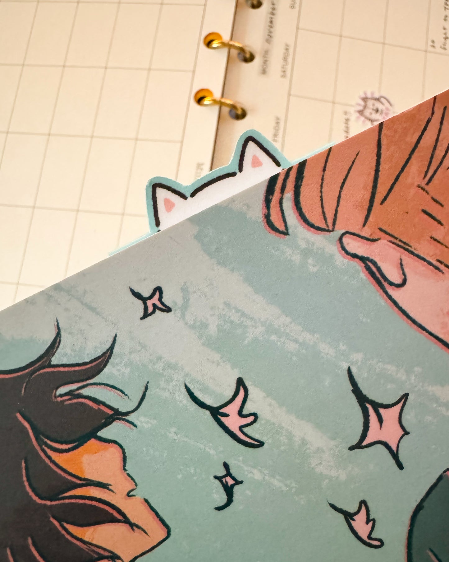 trio reading magnetic bookmarks