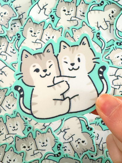 mellow and mira sticker