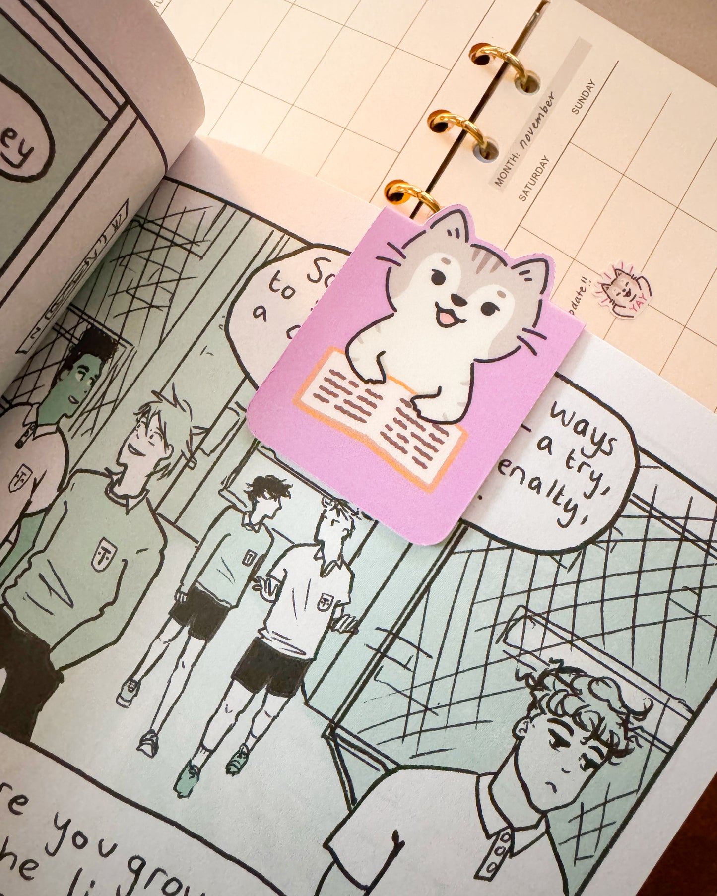 trio reading magnetic bookmarks