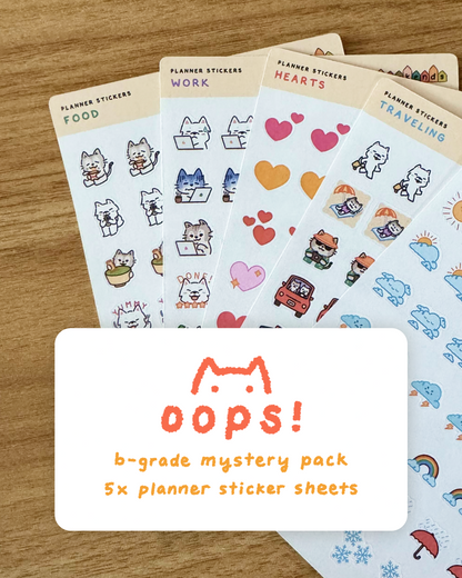 planner sticker oops mystery bag