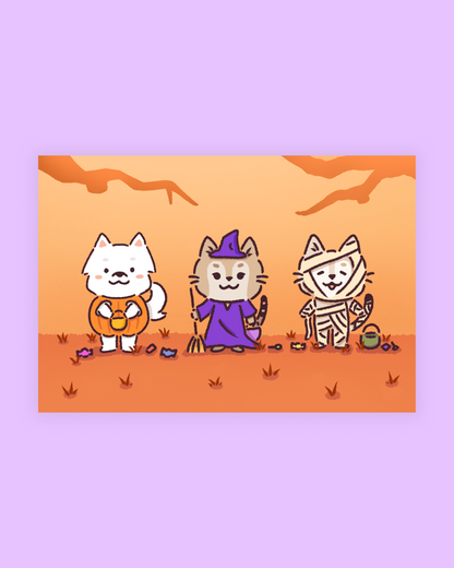 spooky trio print