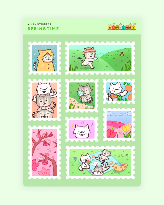 Spring Time Clear Sticker sticker sheets – nookends