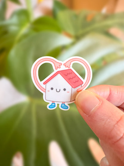 heart house sticker