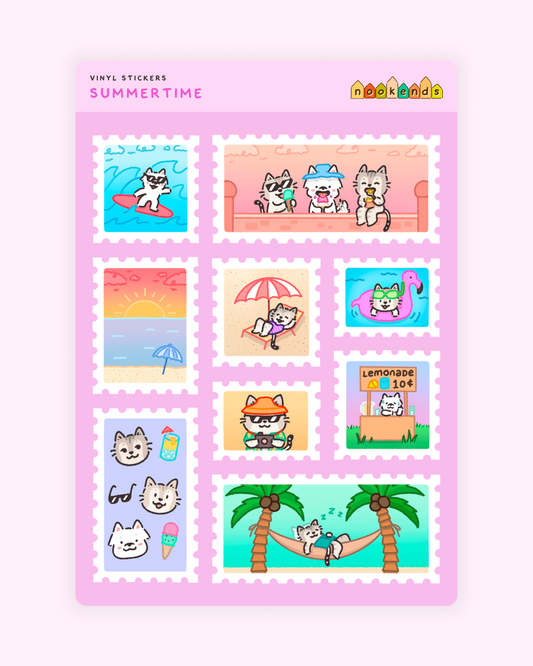 summertime sticker sheet